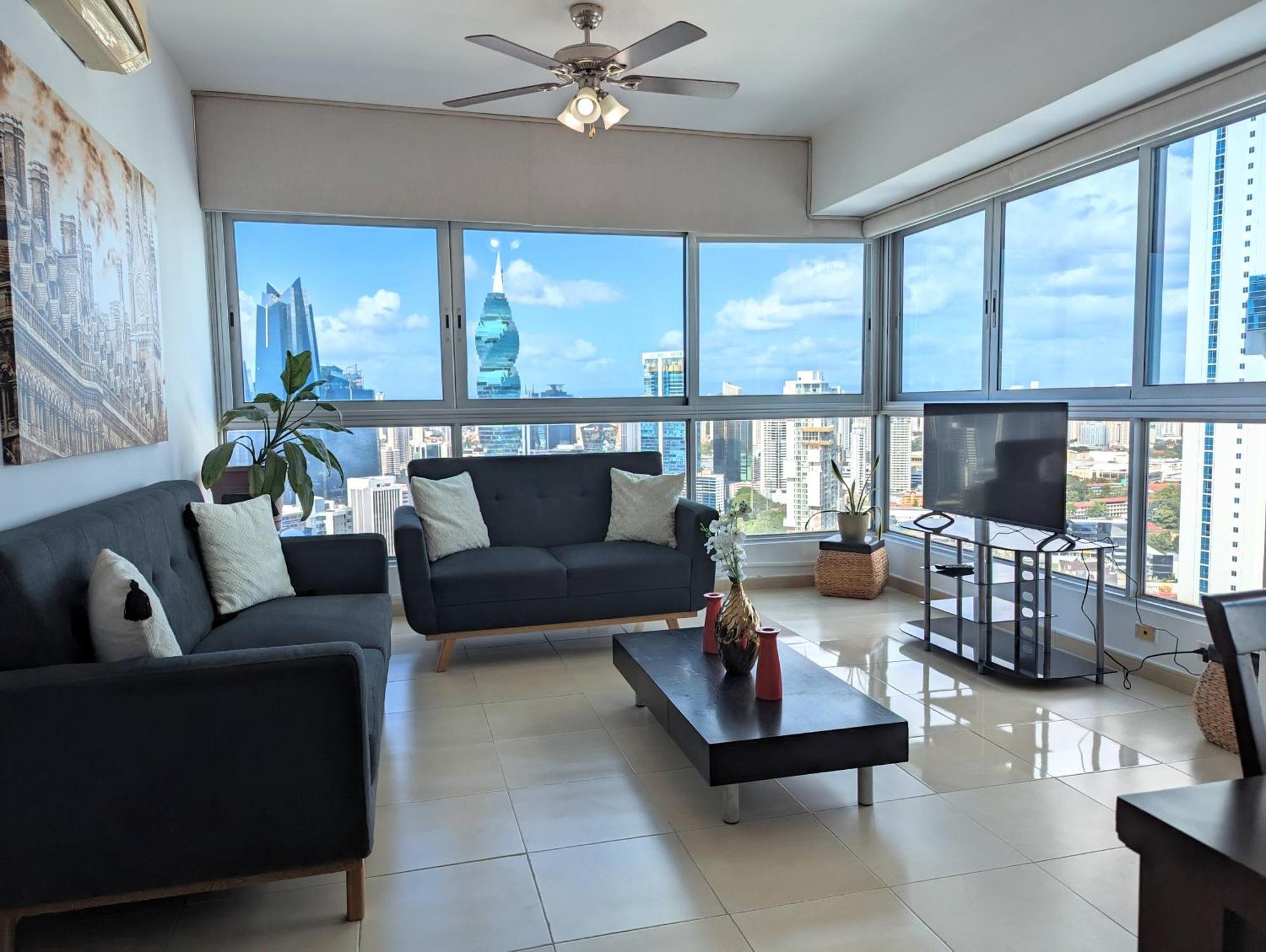 Yc 3602 L Apartamento 2Br En Av Balboa Panama City Exteriör bild